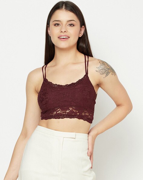 Buy Maroon Bras for Women by Da Intimo Online