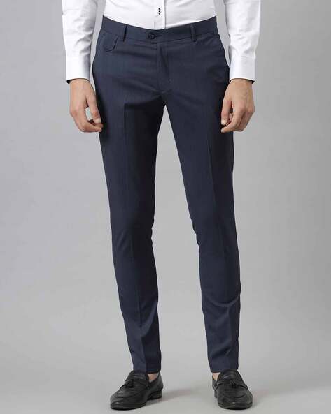 Buy Blue Trousers & Pants for Men by Mr Button Online