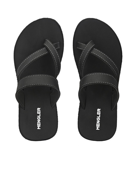 Open Toe Flip Flops with Criss Cross Strap