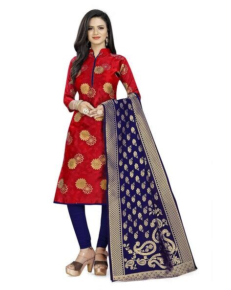 Printed Unstitched Dress Material Price in India