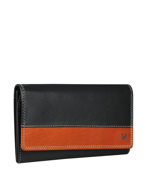 CALFNERO Colourblock Bi-Fold Wallet
