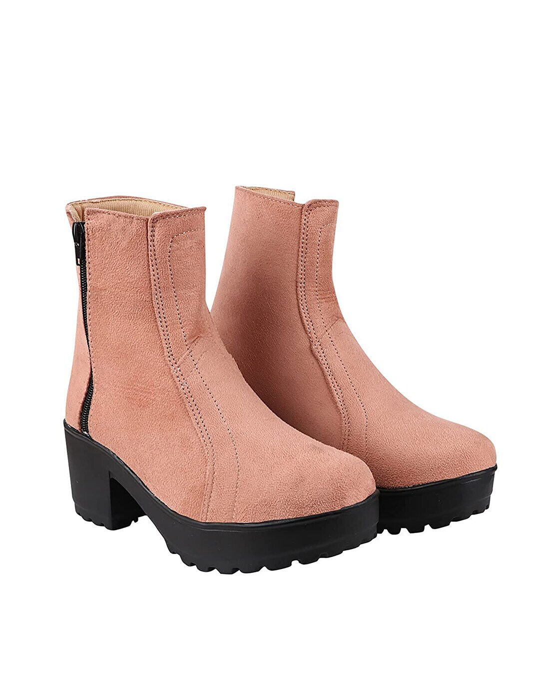 Peach on sale ankle boots