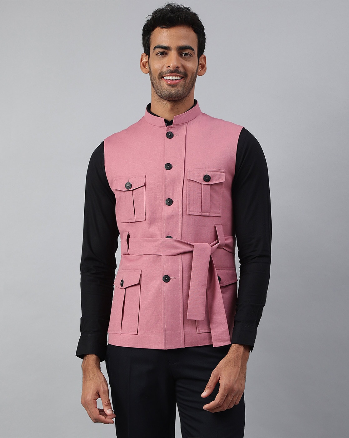 Pink Stretch Demin Jacket - Janes Stall