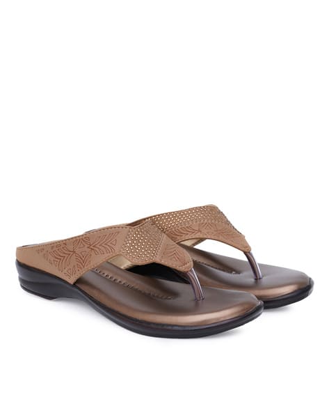 Embellished T-strap Wedges