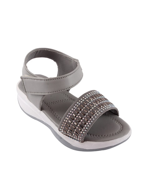 Girls sale grey sandals