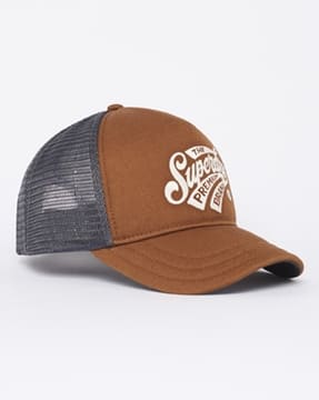 ◆Superdry◆ Washed Cotton Ball Cap Brown Legacy Soft Washed Cotton Cap | Varsity Headwear