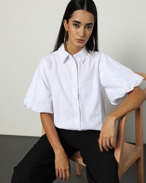 Buy White Shirts for Women by Outryt Online