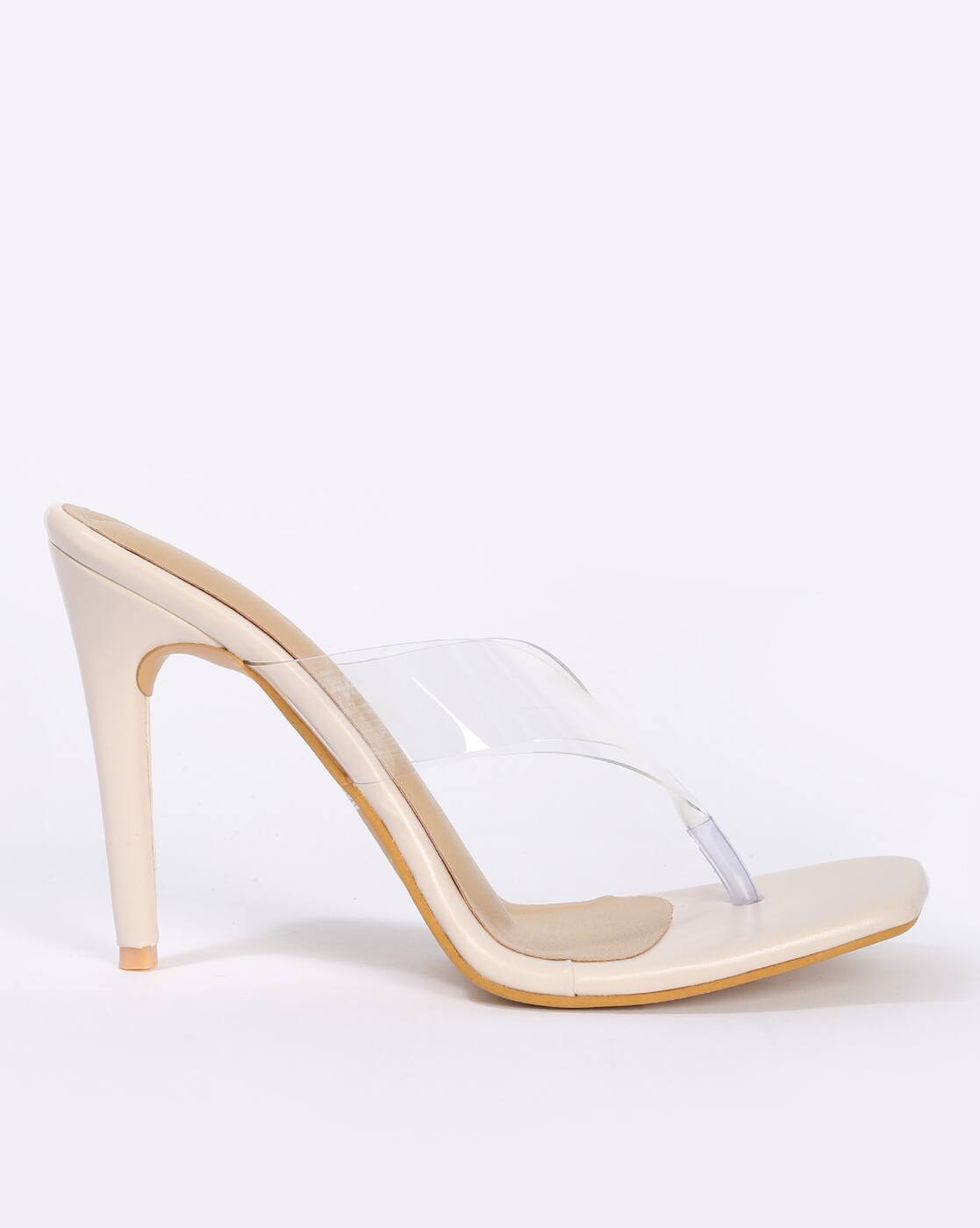 Buy Cream Heeled Sandals for Women by Sneak-a-Peek Online | Ajio.com