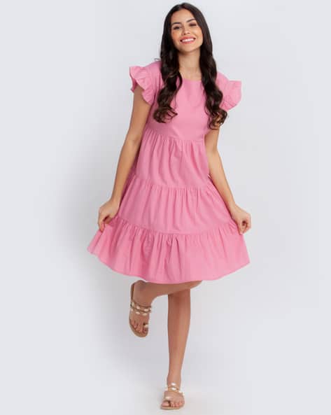 Zink London Tired Dress with Ruffle Accent