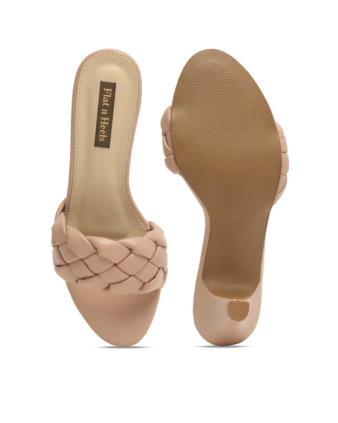 Buy Pink Heeled Sandals for Women by Flat n Heels Online