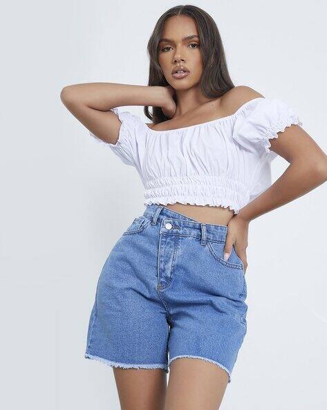 Buy Blue Shorts for Women by I Saw It 