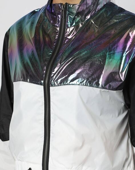 Womens hot sale holographic jacket