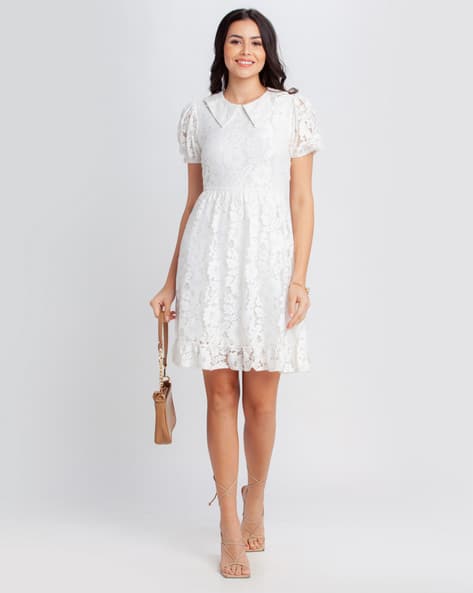 Buy White Dresses for Women by Zink London Online | Ajio.com