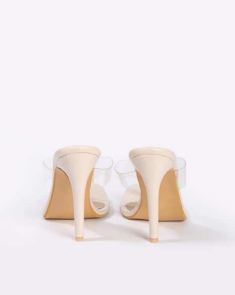 Buy Cream Heeled Sandals for Women by Sneak-a-Peek Online | Ajio.com