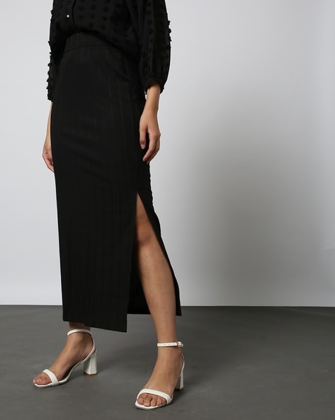 Buy Black Skirts for Women by Outryt Online