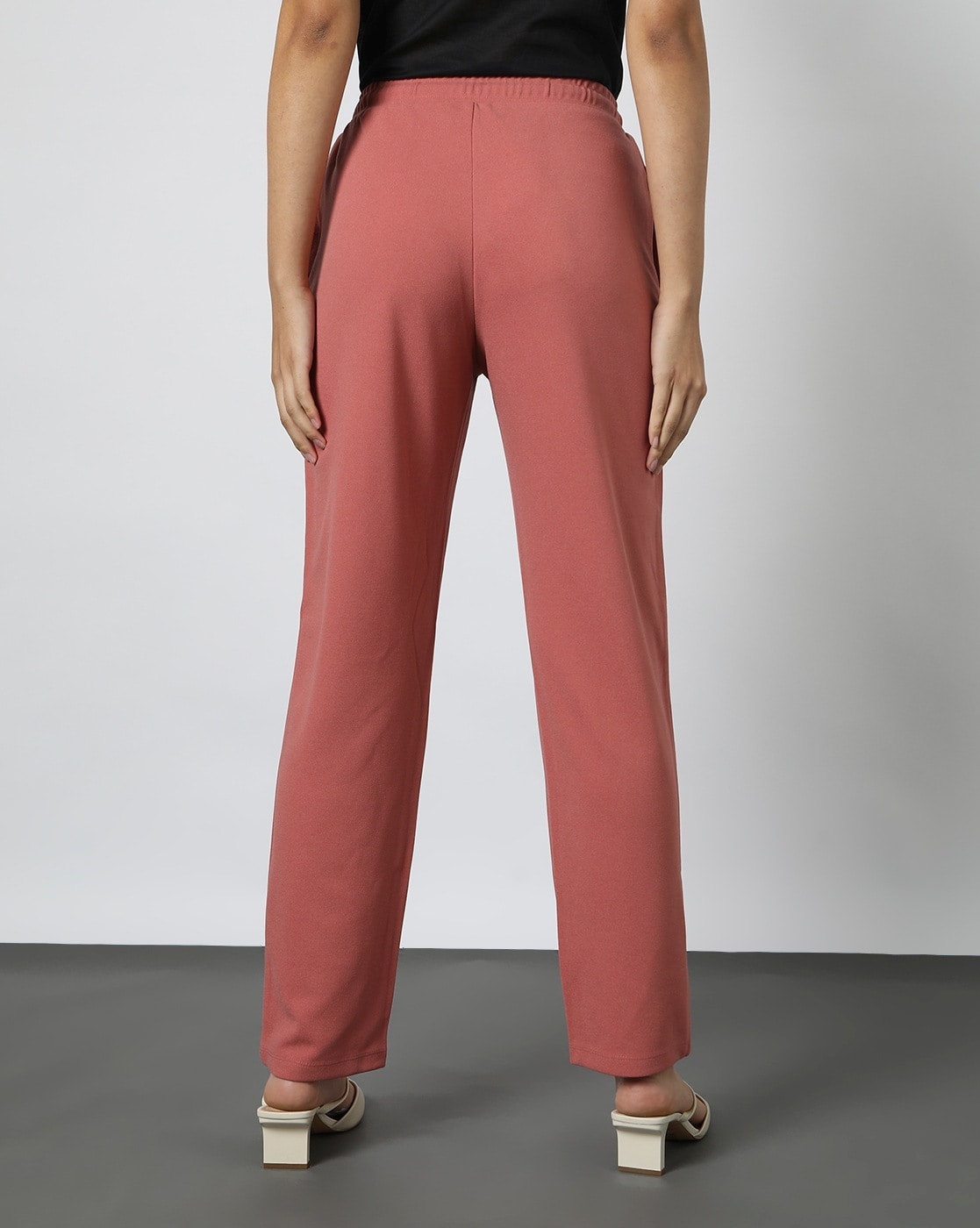 Buy Pink Trousers & Pants for Women by Outryt Online