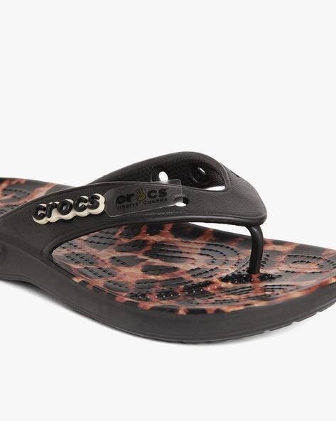 Buy Black Flip Flop Slippers for Women by CROCS Online Ajio