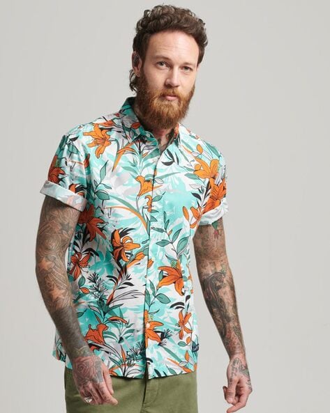 Superdry Vintage Hawaiian Shirt - Men's Mens New-in