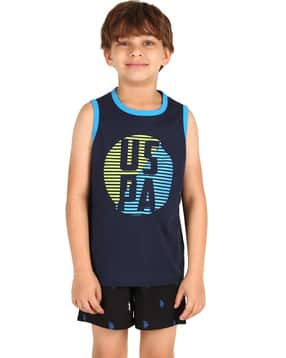 u.s. polo assn. Typographic Print Round-Neck T-shirt-picture-19