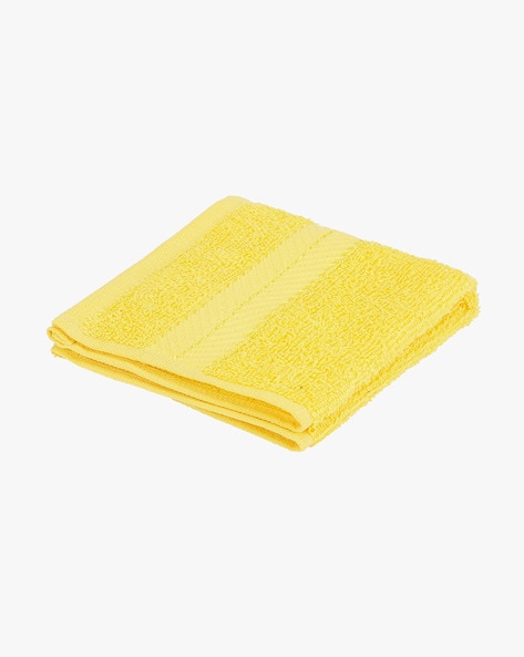 Yellow face towels sale