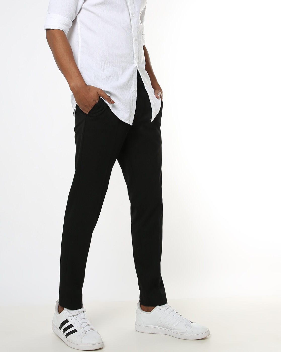 Buy Black Trousers & Pants for Men by ALTHEORY Online