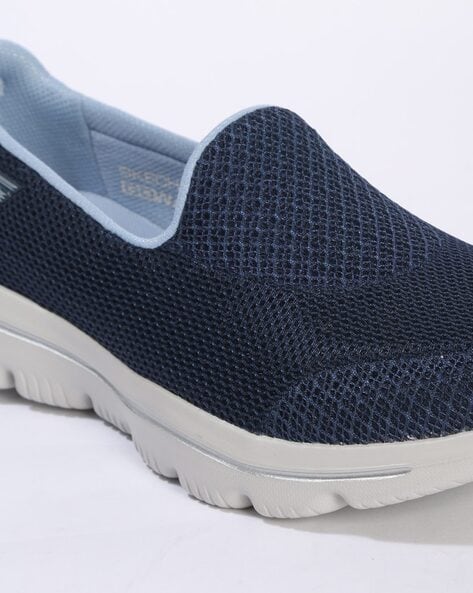 Skechers go discount walk navy blue