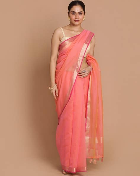 Banarasi Traditional Saree with Tassels