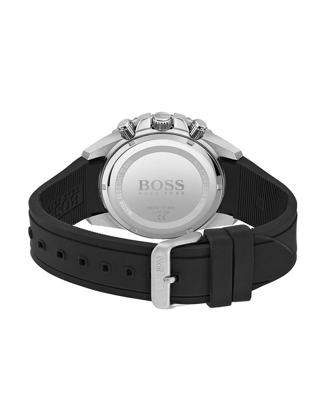 black rubber hugo boss watch