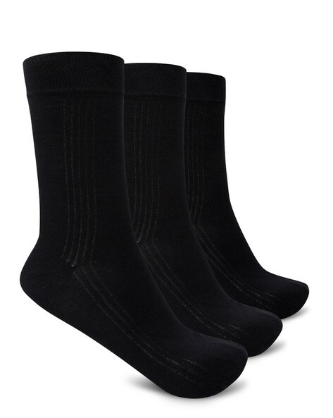 Mid calf hot sale black socks