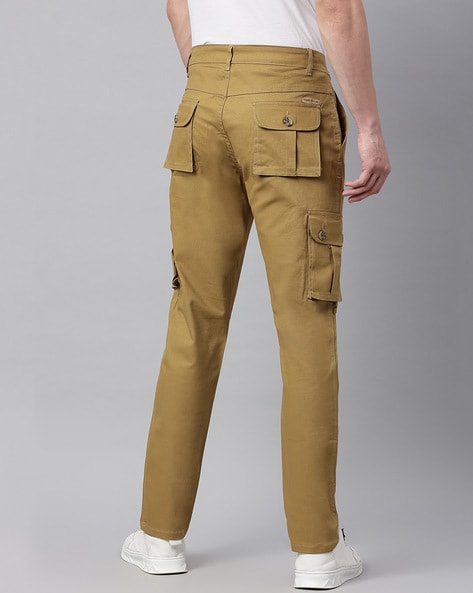 Mens Beige Cargo Trousers  Justyouroutfit