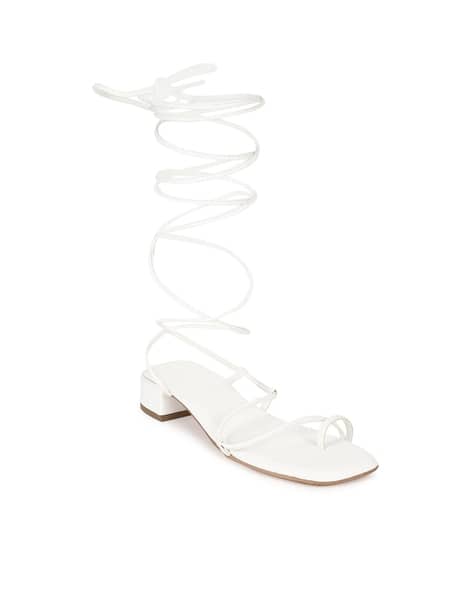 Truffle collection Toe-Ring Block-Heeled Gladiator Sandals