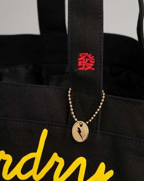 Superdry black bryony online tote