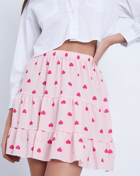 Buy Pink Skirts for Women by I Saw It First Online Ajio