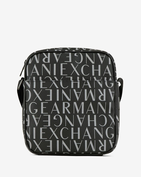 All Over Logo Print Crossbody Bag