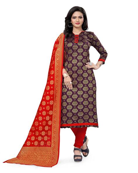 Indian Unstitched Dress Material Price in India