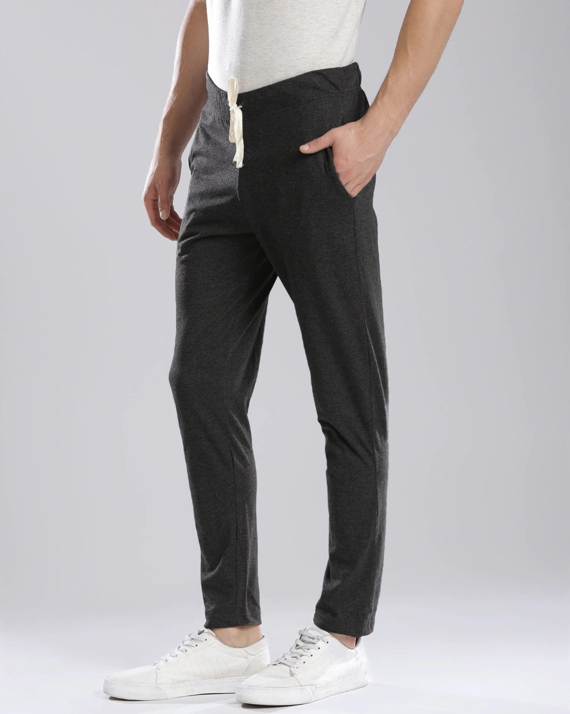 Hubberholme Charcoal Grey Striped Track Pants 3596042.htm - Buy Hubberholme  Charcoal Grey Striped Track Pants 3596042.htm online in India