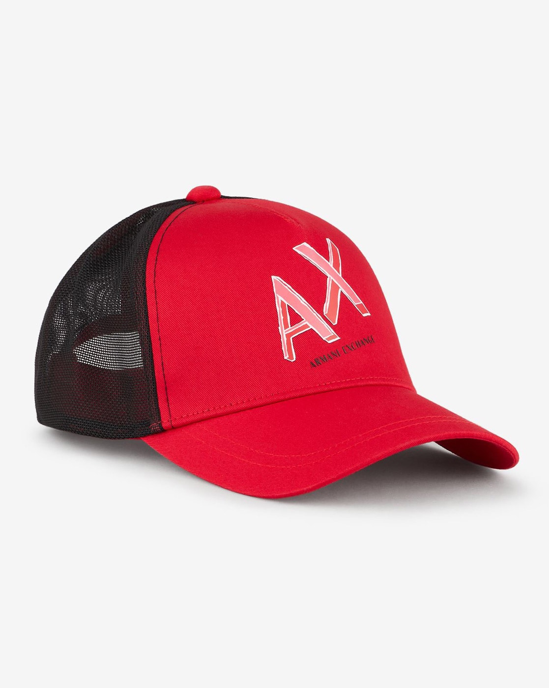 Logo Print Baseball Hat with Mesh