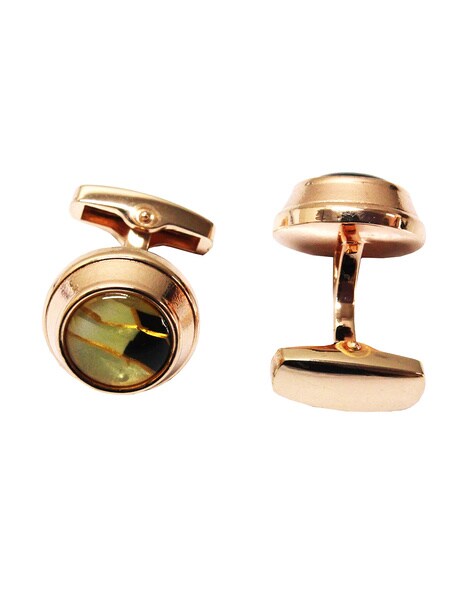 Buy Gold Cufflinks & Tiepins for Men by LEONARDI Online