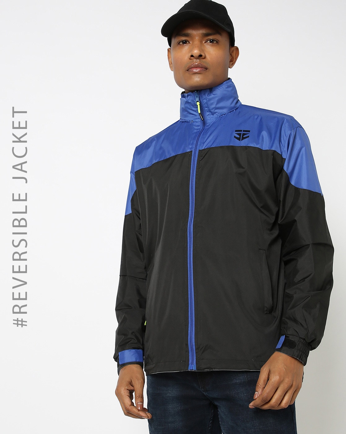 Windcheater jacket store with hood