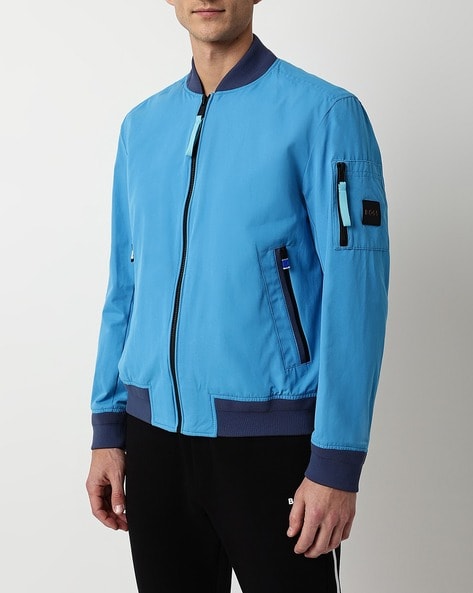 BOSS - Water-repellent reversible jacket with logo badge