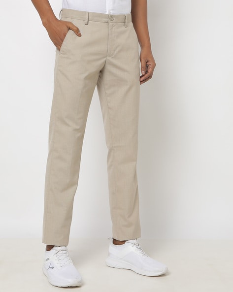 Buy Men Beige Slim Fit Solid Casual Trousers Online - 792324 | Allen Solly-anthinhphatland.vn