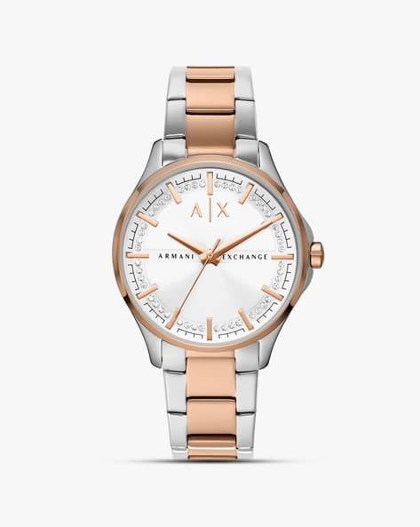 ARMANI EXCHANGE AX5258I Analogue Embellished Watch with Stainless Steel Strap