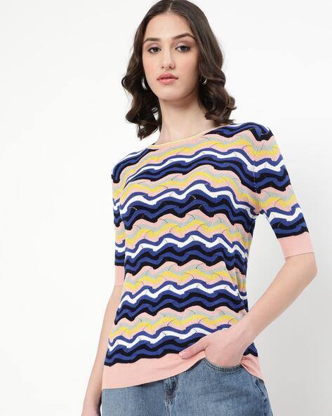 Vero Moda Geometric Print Slim Fit Top