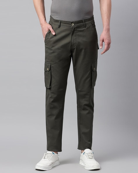 Hubberholme Men Relaxed Fit Mid-Rise Cargo Joggers - Price History