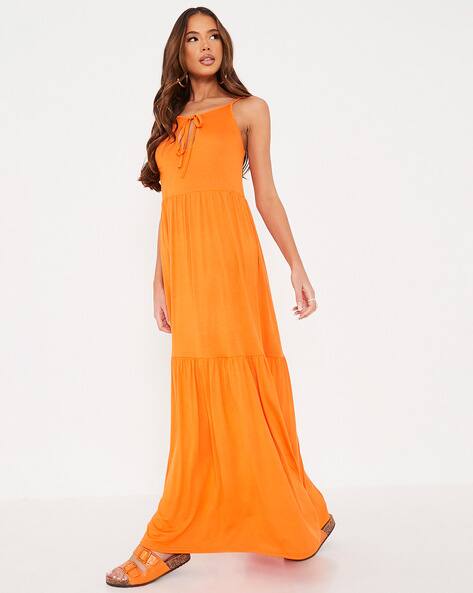 Buy Orange Dresses for Women by I Saw 