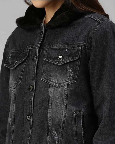 Buy Arbia Funki Men Black Denim Denim Jacket Size-XL Online at Best Prices  in India - JioMart.