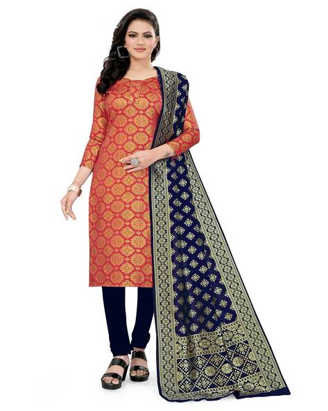Banarsi Unstitched Dress Material Price in India