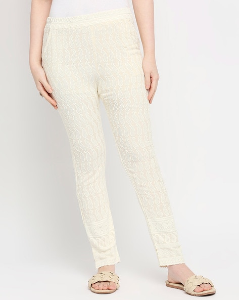 Embroidered Pant with Flap Pocket Price in India