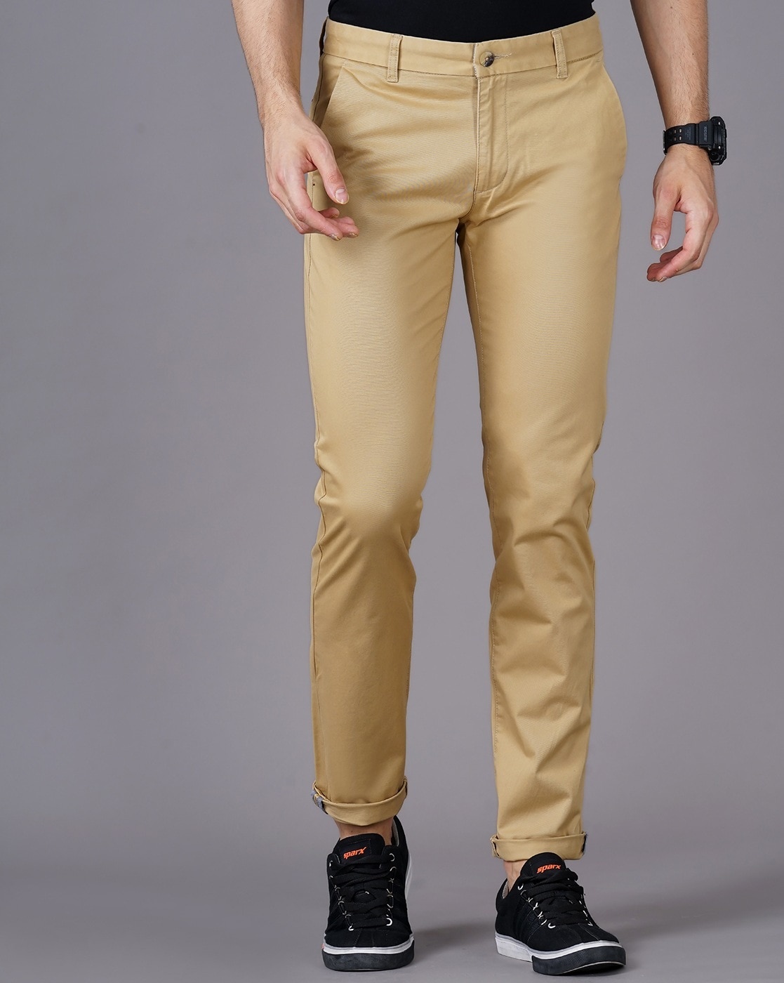 Buy Dark Khaki Brown Trousers & Pants for Men by U.S. Polo Assn. Online |  Ajio.com