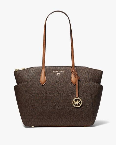 Buy Michael Kors Marilyn Logo Print Tote Bag | Brown Color Women | AJIO LUXE